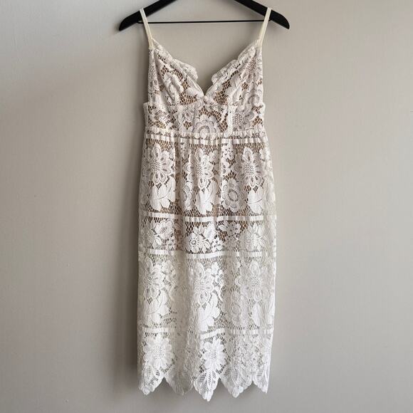 For Love And Lemons Gianna Midi Dress White - Picture 2 of 7